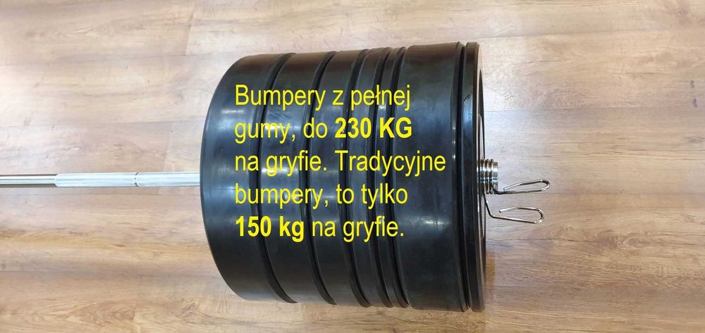 Talerze Ogumowane Nowe Bumpery Cienkie Olimpijskie Siłownia 5-25 KG!