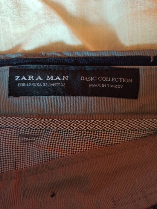 Męskie spodnie ZARA bawełniane