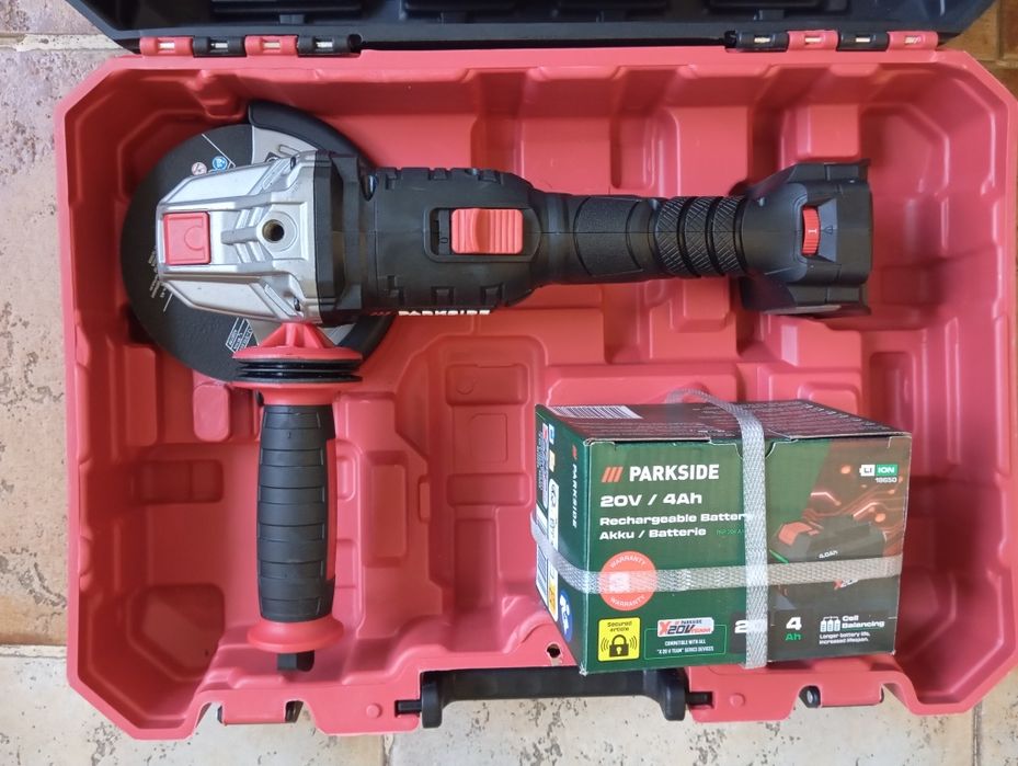 Rebarbadora com bateria 4Ah parkside performance 20V nova
