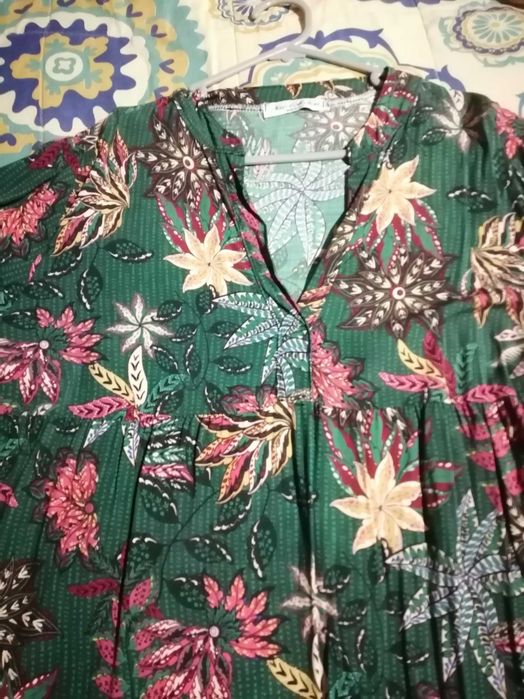 Vestido flores novo M até XL!