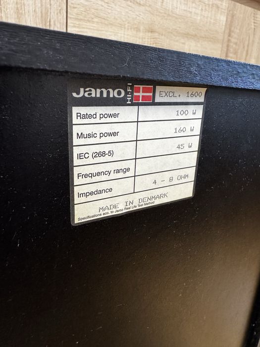 Kolumny Głośnikowe JAMO 1600 Exclusive  Made in Denmark