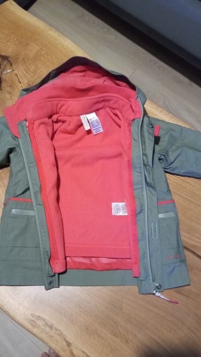 Kurtka 2w1 dla 3 latki Decathlon Quechua 90-98 super stan