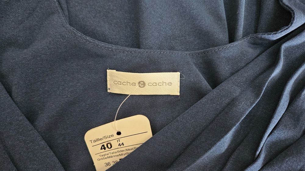 Sukienka Damska Na Ramiączkach Granatowa Cache Cache Rozmiar L