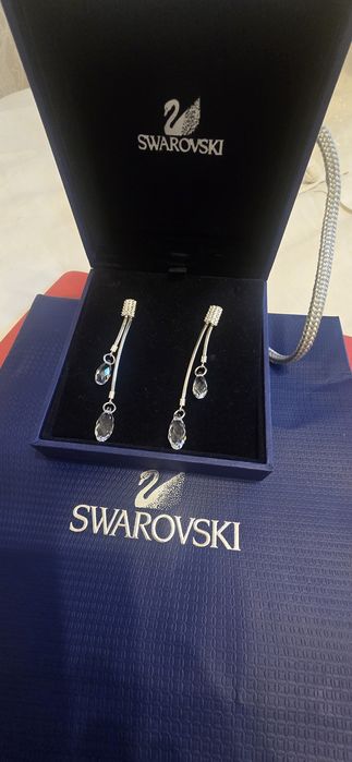 Swarovski kolczyki z certyfikatem w oryginalnym opakowaniu