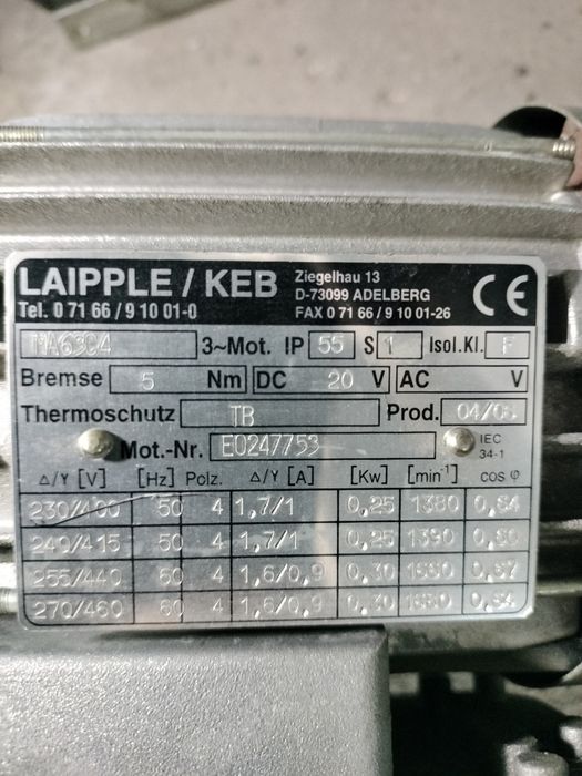 Motoreduktor 0.25 kw