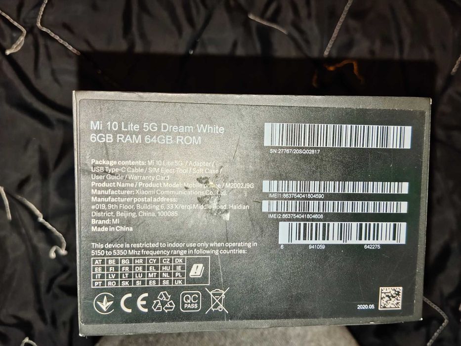 Smartfon Xiaomi Mi 10 Lite 5G 6/64, 9x szyba hartowana, 3x case