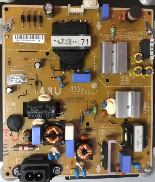 Peças TV LG 43UJ634V EAX67209.001 EAX67133.404 Testadas