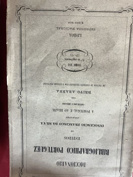 Dicionarios  Bibliograficos  muito antigos