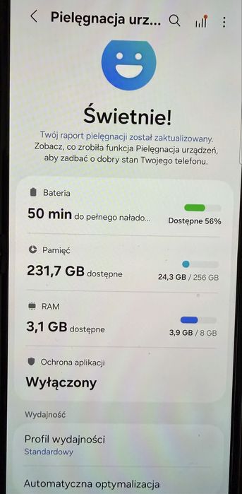 Telefon Galaxy Z Flip5 miętowy 8GB / 256GB