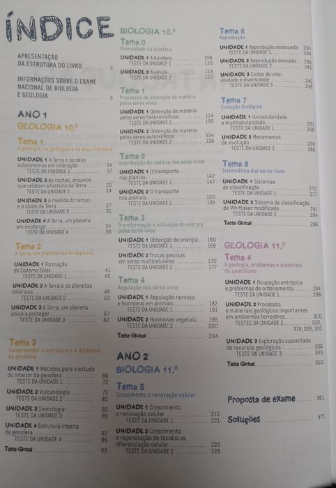 Preparação exame biologia e geologia