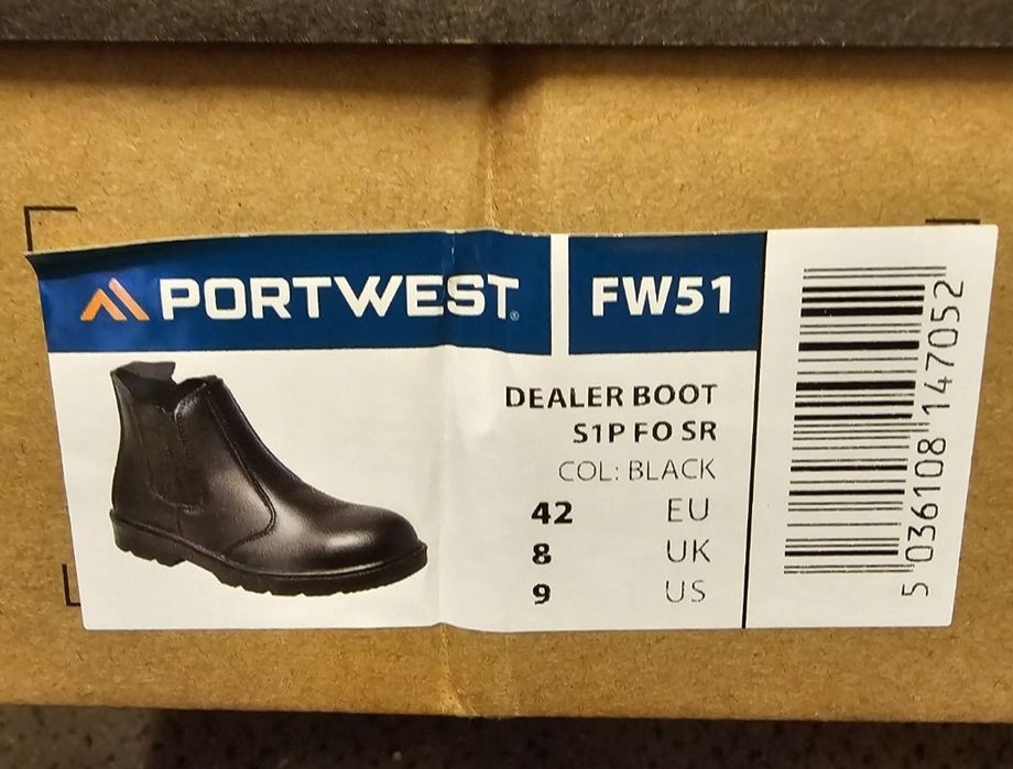 Buty robocze sztyblety czarne rozm.42 Nowe