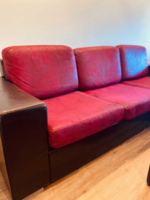 OPORTUNIDADE! Sofá Chaise Longue com puff incluído. Bom estado!