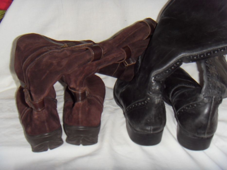 Сапожки,чобітки жіночі деми- шкіра нат./замша-HELIOFORM,37,5/40