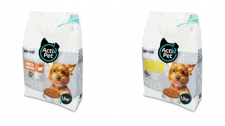 Karma sucha dla psa Małe rasy Mix 2x1,5kg ActivPet