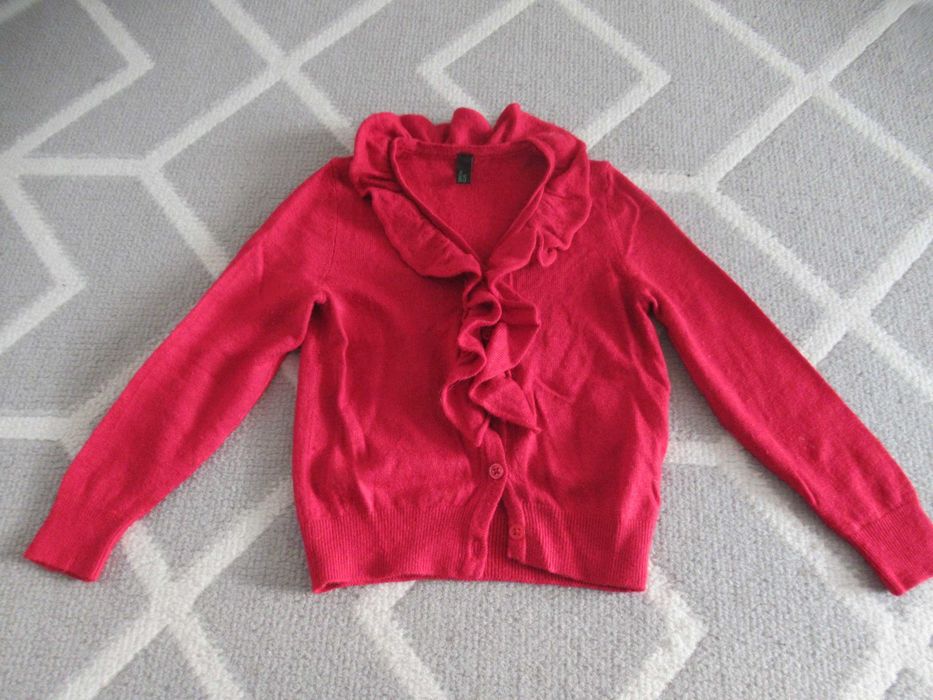 Benetton Class sweter czerwony 86 92 wełna święta