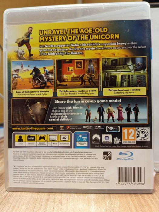 Przygody Tintina: Gra Komputerowa PS3, SklepRetroWWA