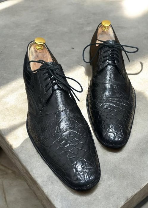 Крокодила шкура туфли 43+