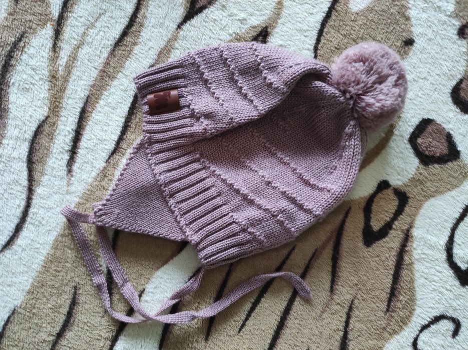 Czapka niemowlęca merino r. 68/74