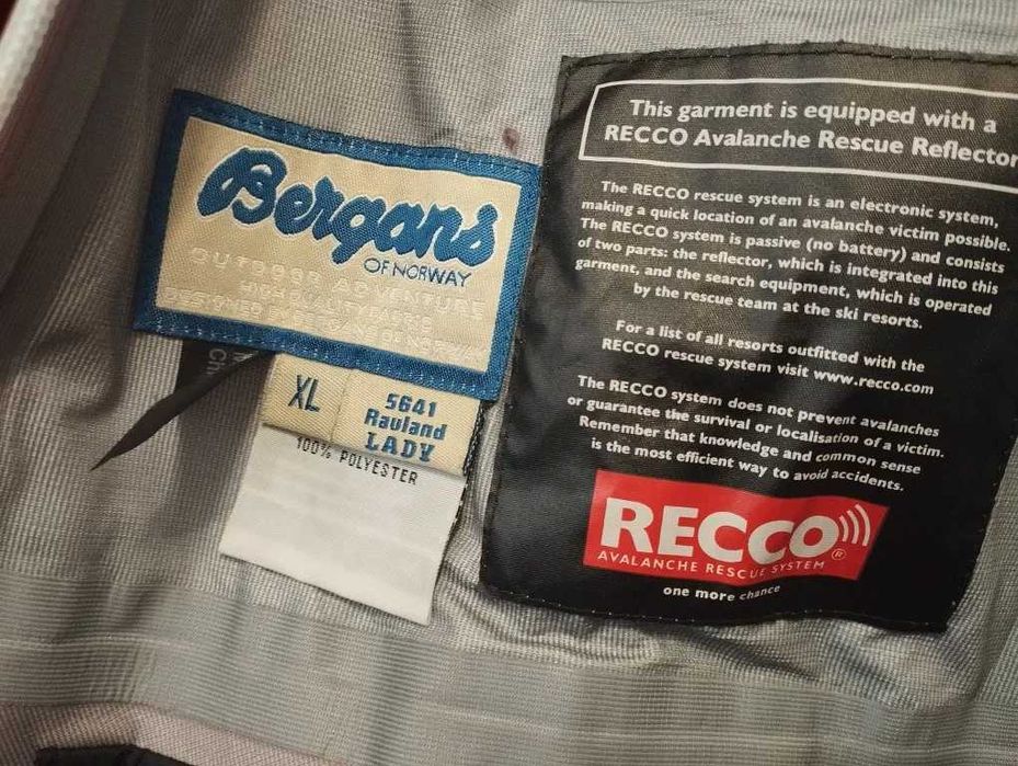 Bergans Rauland XL kurtka narciarska trekkingowa Recco