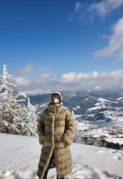 Шуба норковая!Натуральный дорогой цвет.