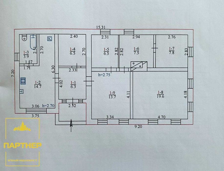 Продаж  будинку   Кременчук + 50 соток землі.
