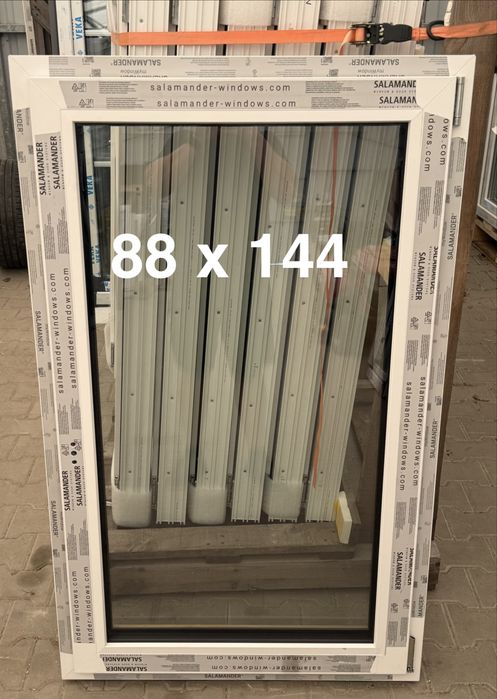 100 x 70 Okno PCV Nowe, SALAMANDER BE82, kolor naturalny dąb i inne!
