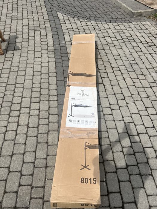 Parasoł ogrodowy hyba roma szary