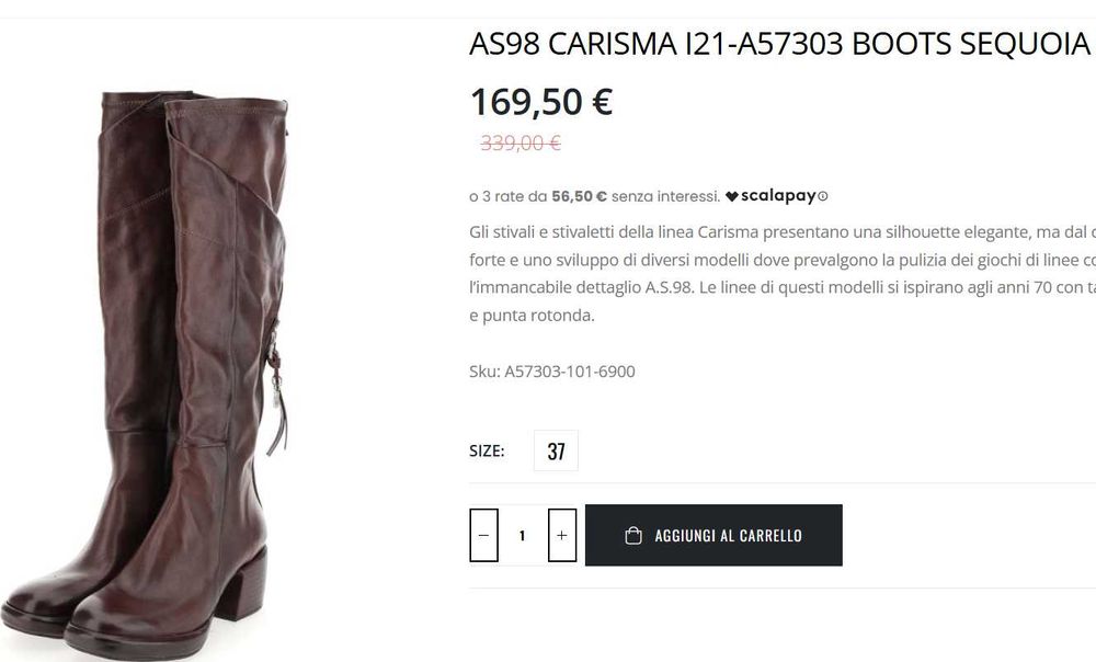 Чоботи високі жіночі від преміального бренду A.S.98, 40р