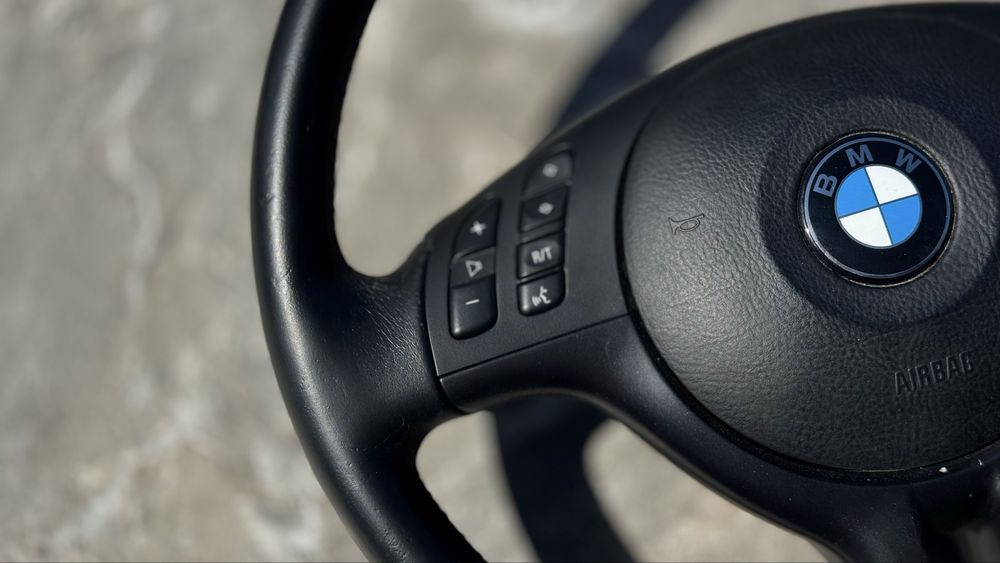 Мультируль БМВ Е39 Е46 Е53 Руль бмв е46 е39 е53 Баранка Кермо BMW Спорт руль 3 спиці мульти кермо Бмв е39 е46 М-Руль трьохспицевий