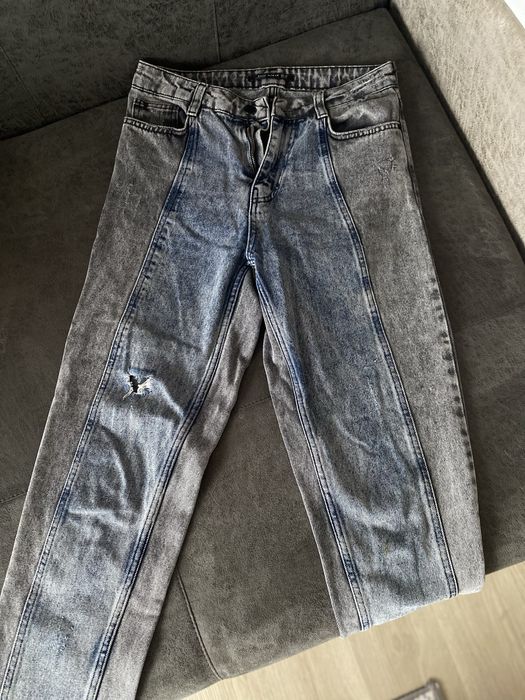 Джинси з синьою вставкою