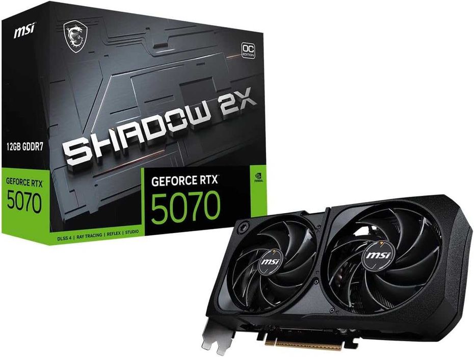 Видеокарта MSI GeForce RTX 5070 SHADOW 2X OC 2 шт. NEW!