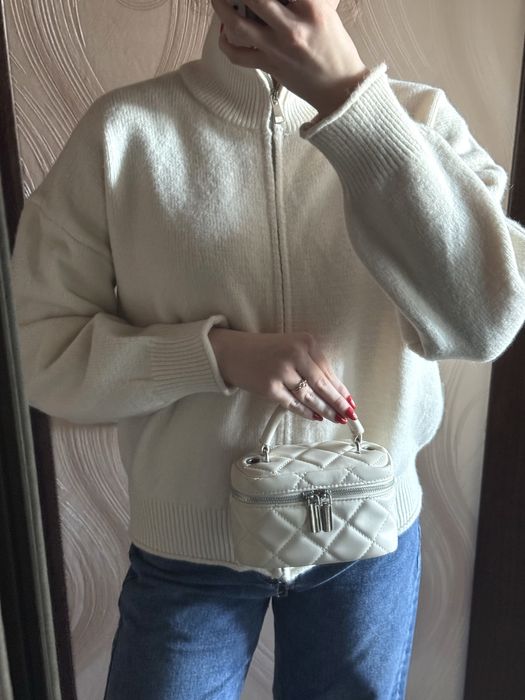 Жіноча Маленька молочна сумка (косметичка)