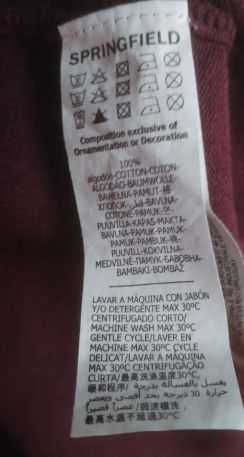 Camisola Springfield - Long Sleeve Bordeaux Sweater Pullover