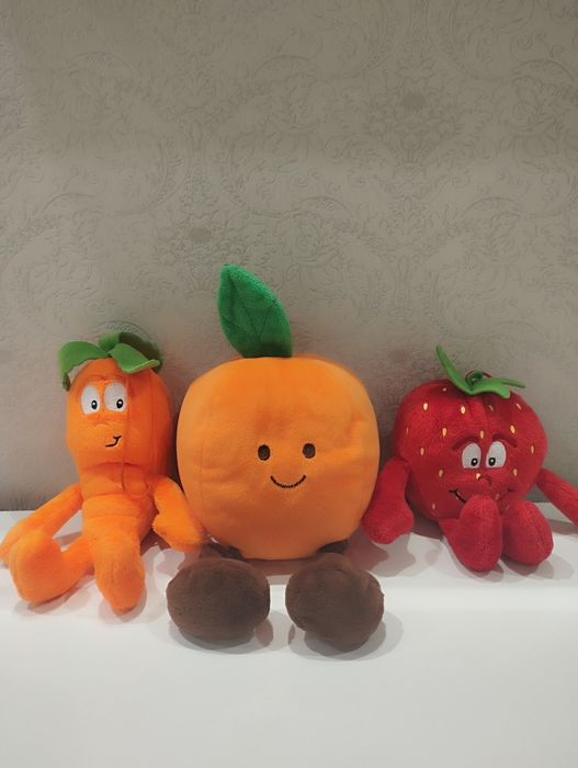 Іграшки М'які "Фрукти"3шт.