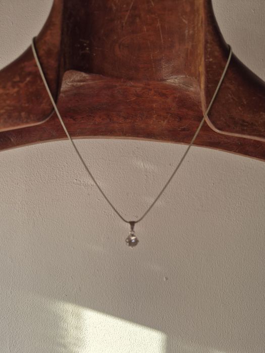 Conjunto em prata 925 fio e ponto de luz