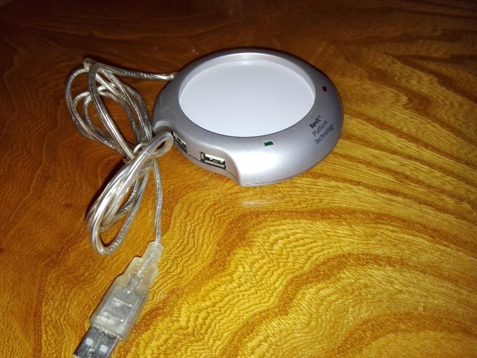 Rozgałęziacz - hub USB i podgrzewacz biurkowy np: do kawy