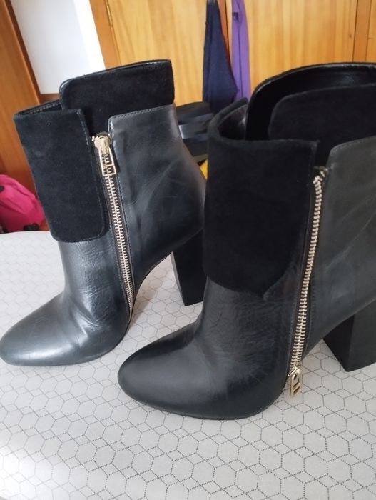 Botas/ botins pele 37