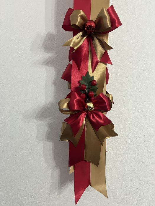 (Feito à Mão) Fita de Natal - Porta de entrada - Escapulário