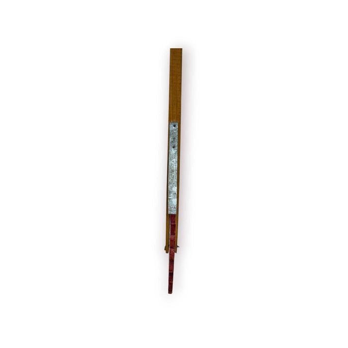 Brinquedo Antigo Artesanal Madeira – Monociclo Mão com Som – Peça Tradicional