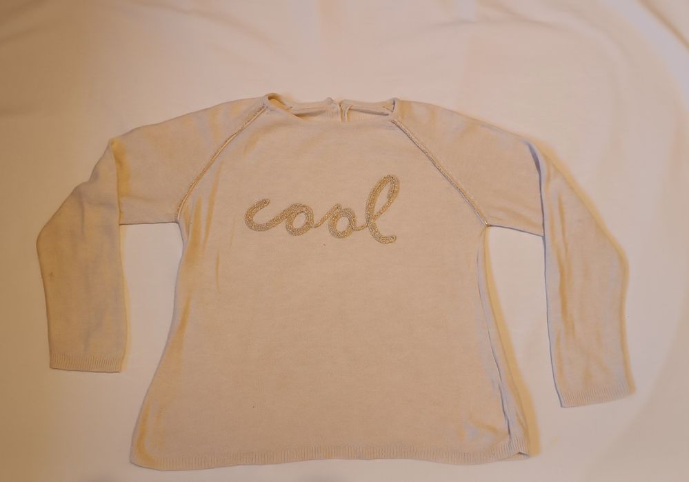 Camisola malha fina. Menina 7 Anos