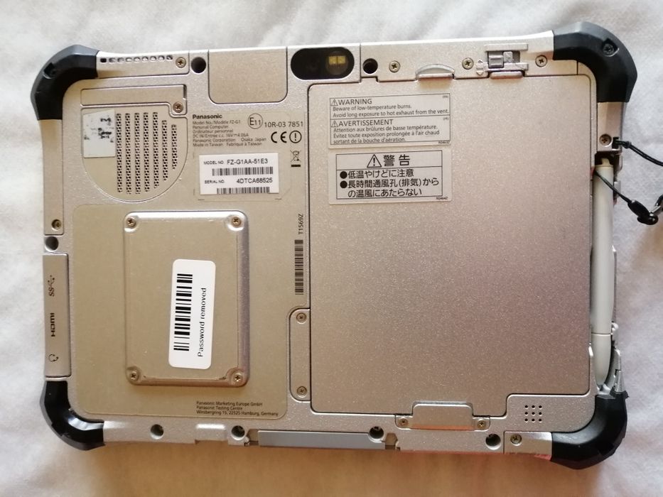 OKAZJA Tablet Panasonic FZ G1 Do diagn RYSIK Wind 11 lub 10 4GB 128GB
