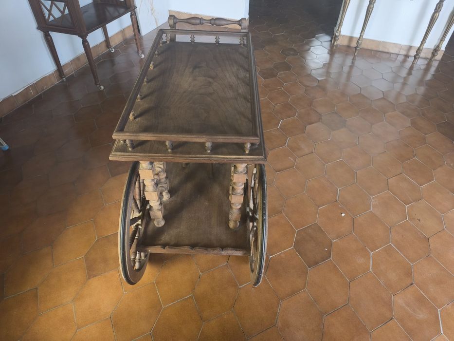 Carrinho de chá rustico