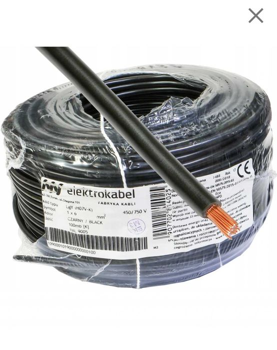 LGY, Przewód instalacyjny, kabel h07v-k 300zł