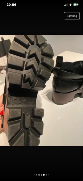 Buty botki platforma obcas