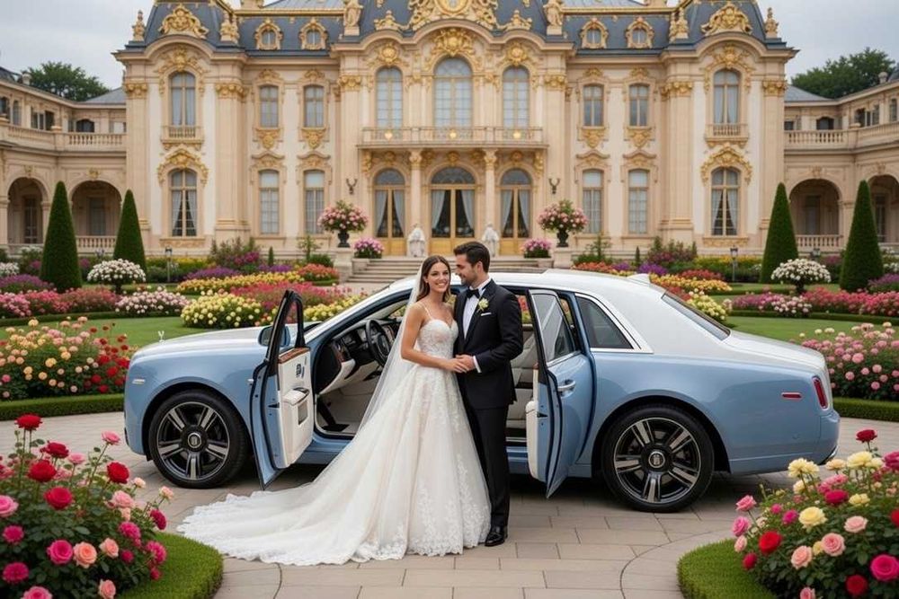 Rolls Royce, limuzyna, auto do ślubu i usługi dla VIP.