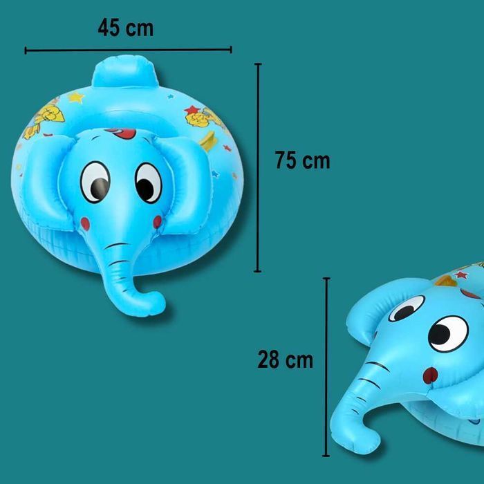 Koło do pływania dla dziecka Z SIEDZISKIEM DMUCHANE SŁOŃ BASEN