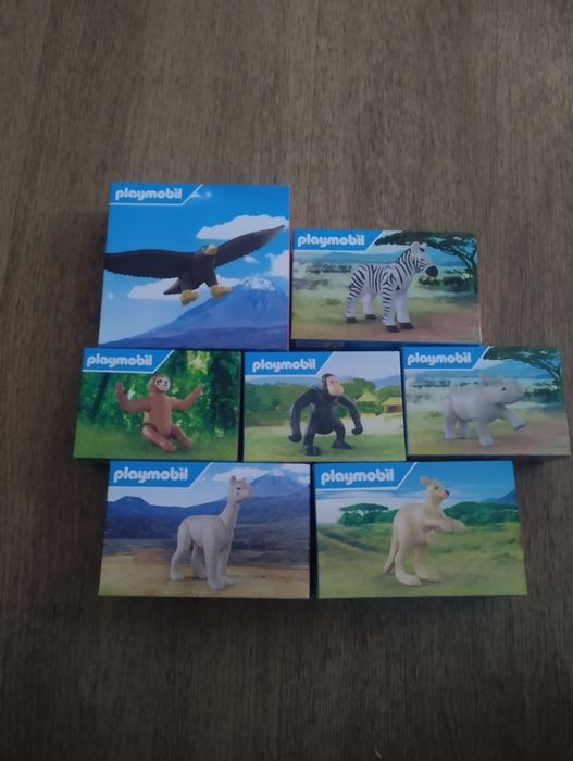 7 zabawek HM McDonald's Playmobil