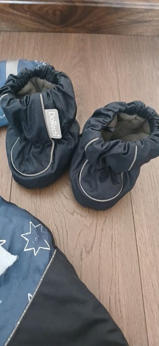 Комбинезон на зиму, шапка, пинетки зимние