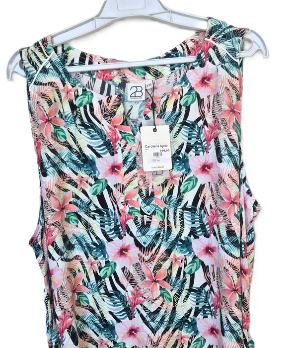 Designed 2 Biz sukienka midi,kwiaty pasek 44,46,48
