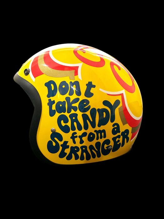 DMD Retro Candy Chupa Chups kask motocyklowy L 58 NOWY + pokrowiec